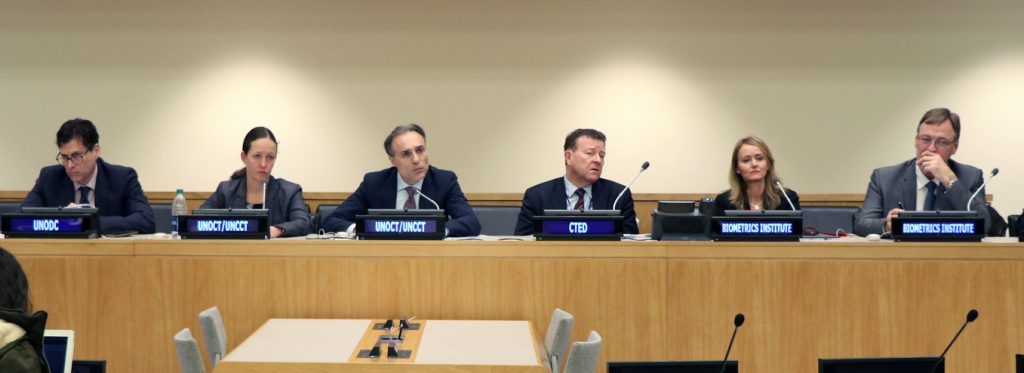 Isabelle Moeller and Roger Baldwin briefing Member States at UN headquarters in New York