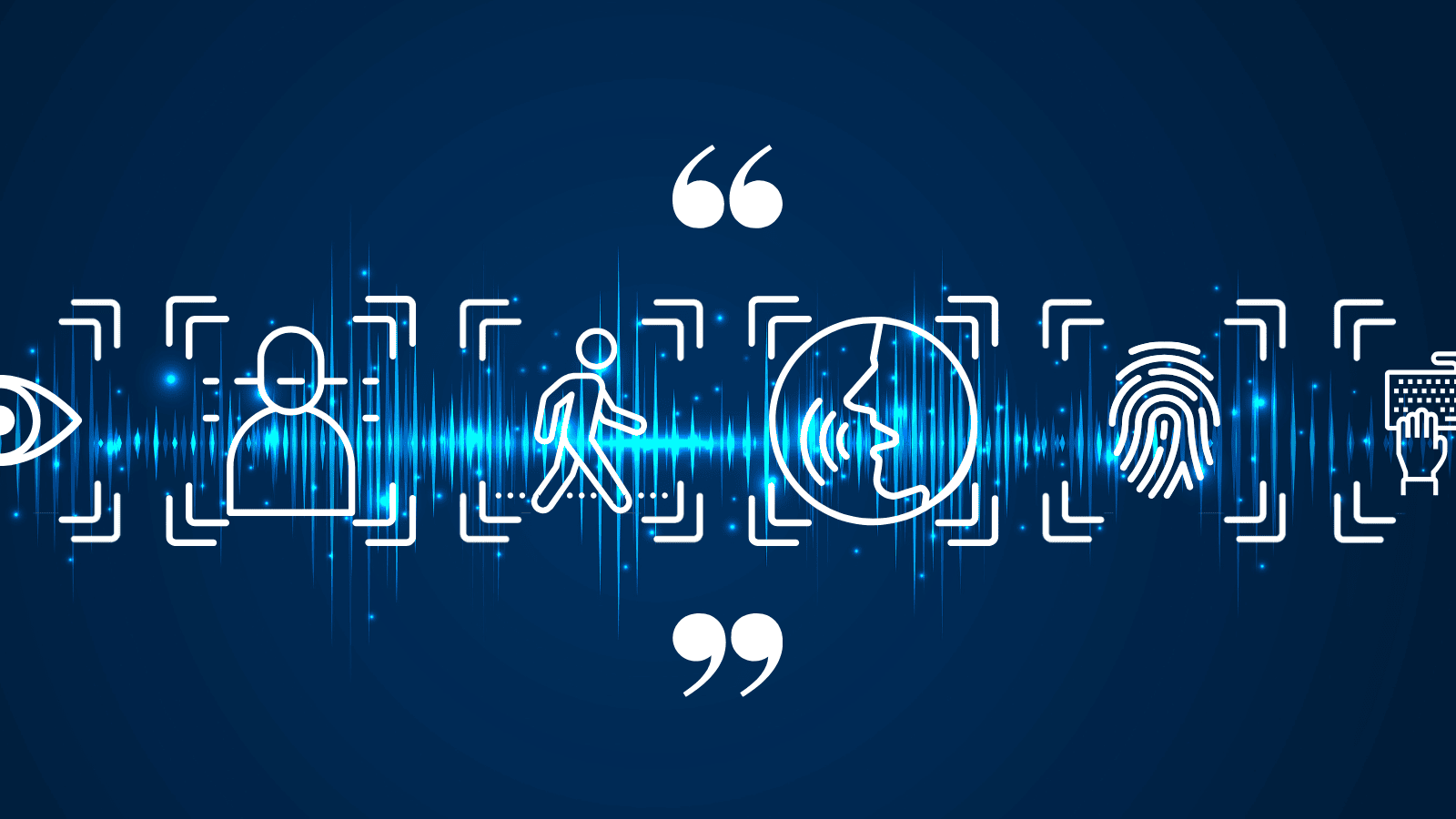 Multimodal biometrics icons